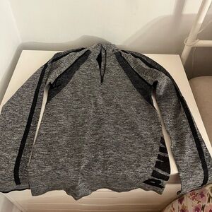 PINK Grey Active Tight Fitting Pullover